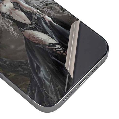 Gothic Princess with Silver Dragon by Nene Thomas iPhone 14 Pro Skin